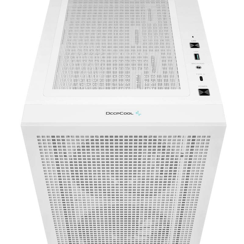 DeepCool CH560 Midi tower PC casing White 4 built-in LED fans