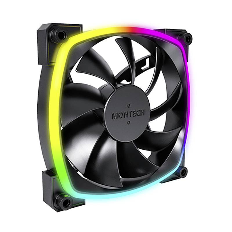 MONTECH AX120 PWM ARGB PC fan Black (W x H x D) 120 x 120 x 25 mm