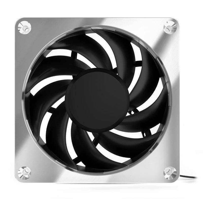 Alphacool Apex Stealth Metall PC fan Chrome (W x H x D) 120 x 120 x 25 mm