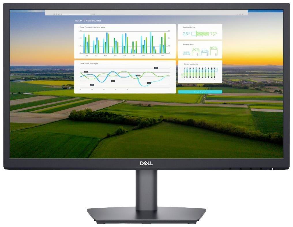 Dell E2222H LED EEC D (A - G) 54.6 cm (21.5 inch) 1920 x 1080 p 16:9 10 ms DisplayPort, VGA VA LED