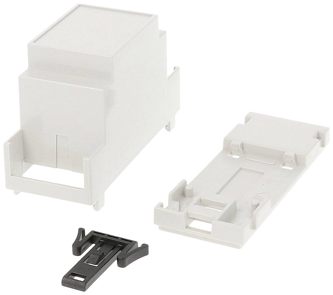 Hammond Electronics 1597DIN2MC53 DIN rail casing closed 90 x 58 x 36 PPO Light grey 1 pc(s)