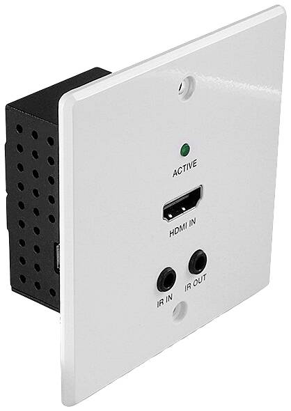 LINDY 70m Cat.6 HDMI 4K60, IR & RS-232 HDBaseT EU Wall Plate Extender, Transmitter HDMI™, Infrared Extension 70 m