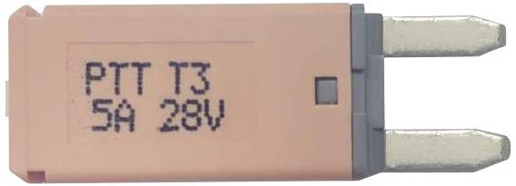 PARTS PTT Circuit Breaker Mini, type 3. Manual Reset, 5A C001-102-0061 Car standard blade-type fuse 5 A Light brown 1 pc(s)