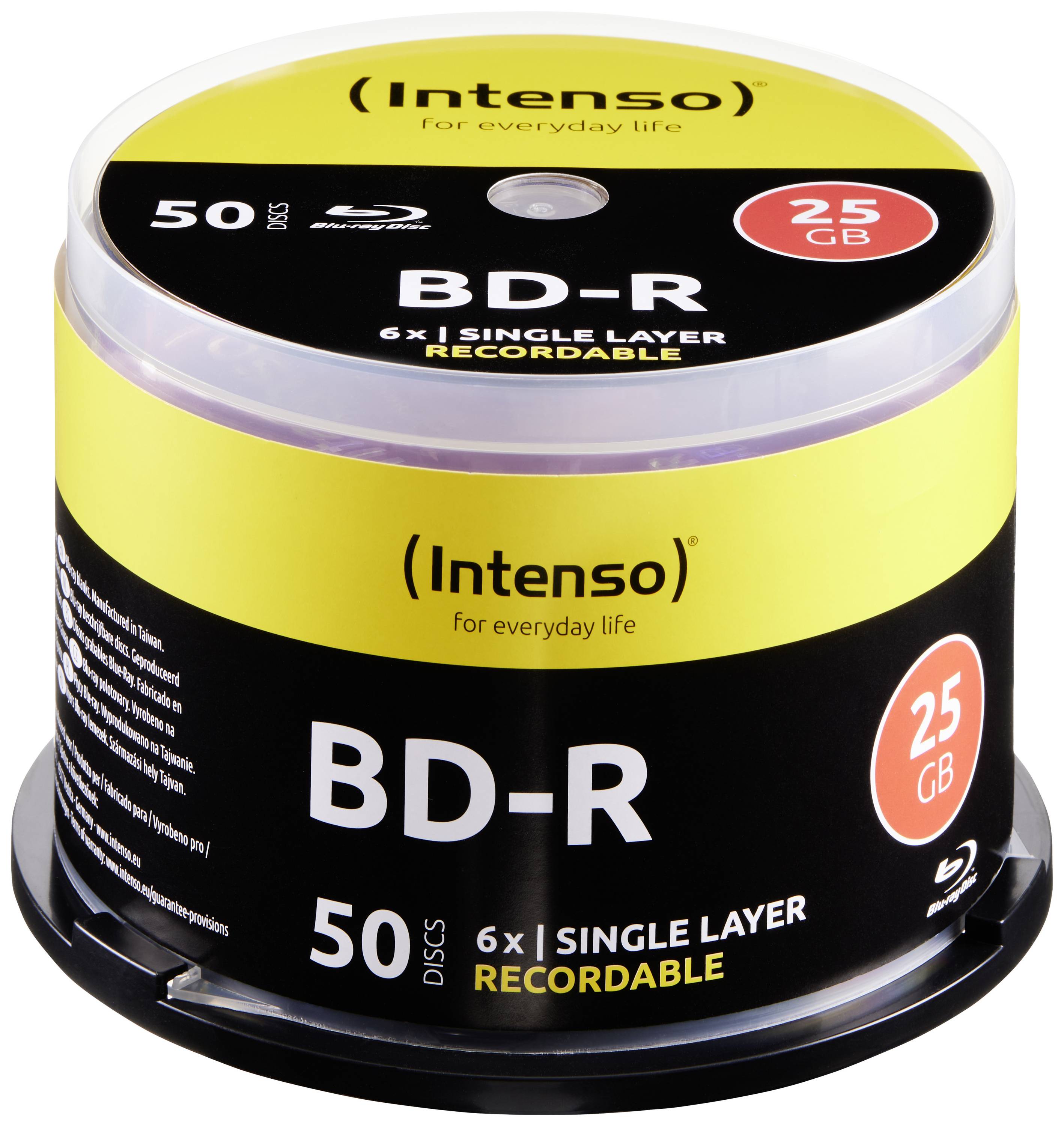 Intenso 5001115 Blank Blu-ray BD-R SL 25 GB 50 pc(s) Spindle