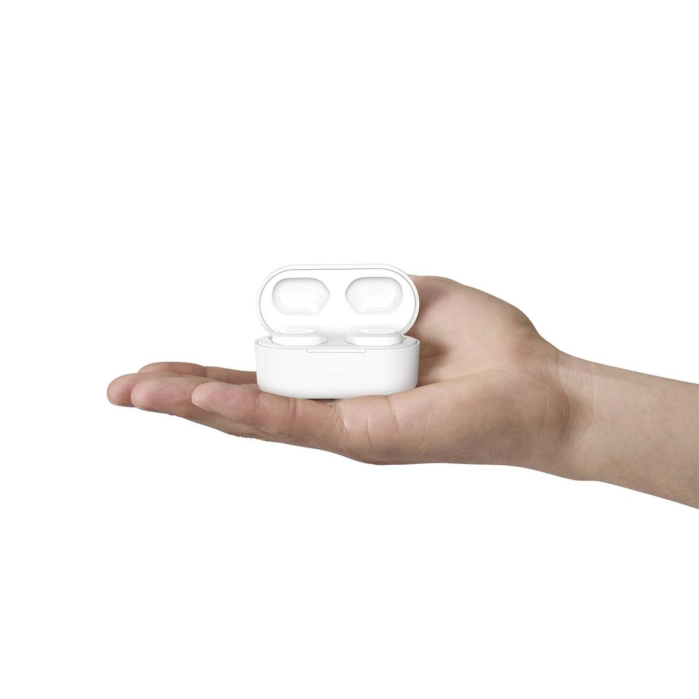 Belkin SoundForm Play In-ear headset Bluetooth® (1075101) White Headset, Charging case, Sweat-resistant