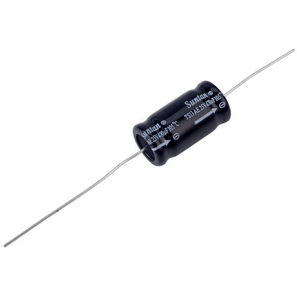 Suntan TS13AE1E471MSB000R 105°C Electrolytic capacitor 470 µF 25 V 20 % (L x W) 21 mm x 10 mm