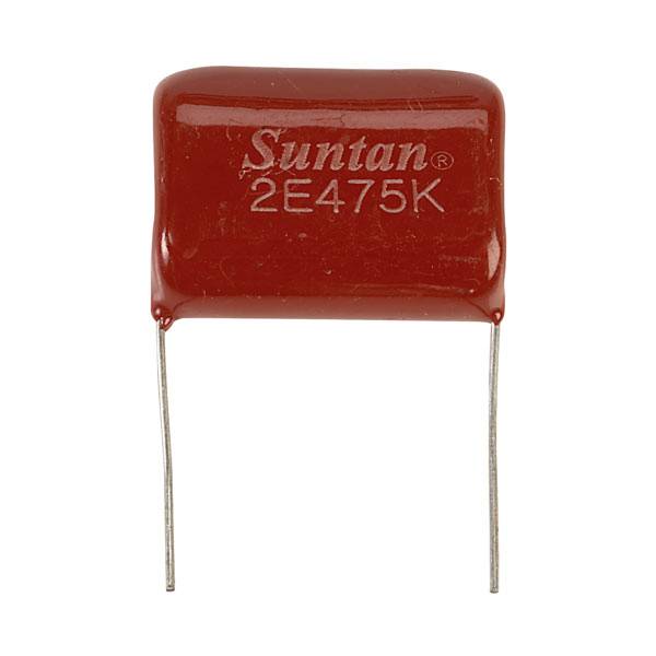 Suntan TS02002E475KSB0I0R Thin film capacitor 4.7 µF 250 V 10 % 27.5 mm (L x W) 13 mm x 30.5 mm
