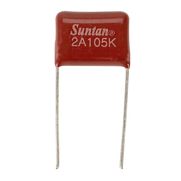 Suntan TS02002A105KSB0E0R Thin film capacitor 1 µF 100 V 10 % 15 mm (L x W) 9.5 mm x 19 mm