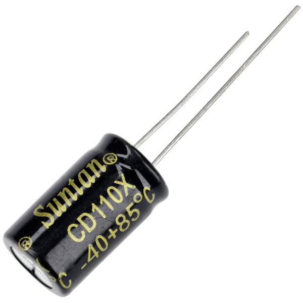 Suntan TS13DE1V471MSB0B0R Electrolytic capacitor 5 mm 470 µF 35 V 20 % (L x W) 17 mm x 10 mm