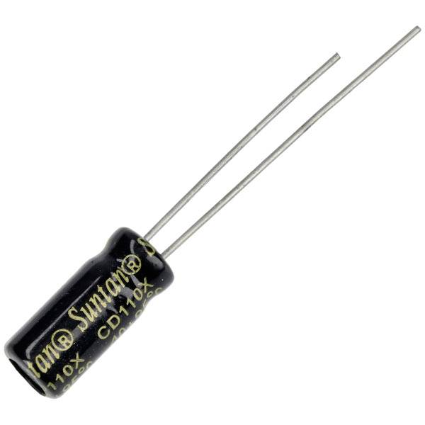 Suntan TS13DE1E470MSB030R Electrolytic capacitor 2 mm 47 µF 25 V 20 % (L x W) 11 mm x 5 mm