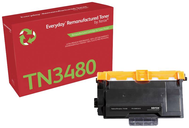 Xerox Toner replaced Brother Brother TN-3480 Compatible Black 8000 Sides Everyday™ Remanufactured 006R03618