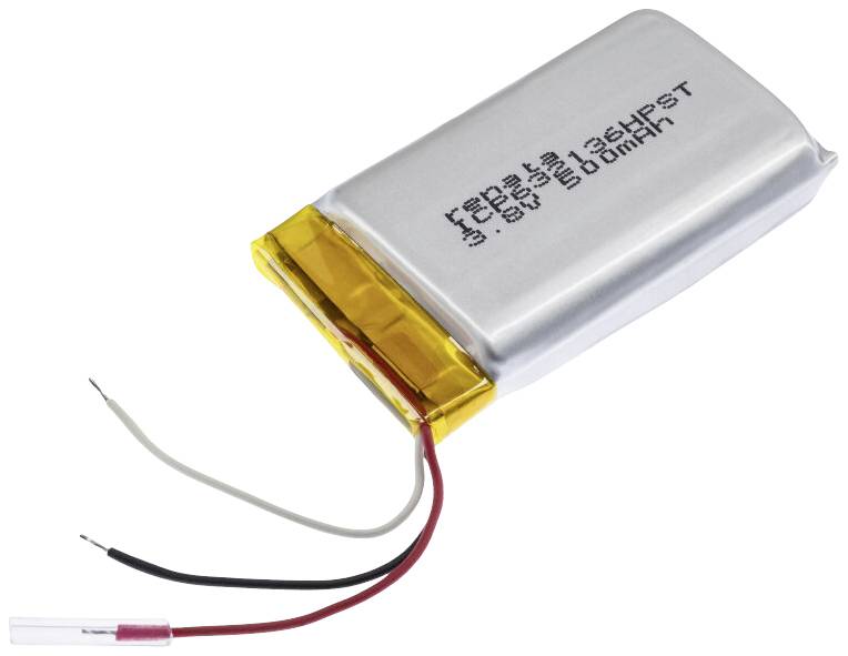 Renata ICP632136HPST Non-standard battery (rechargeable) Prismatic Cable LiPo 3.7 V 520 mAh 1 pc(s)
