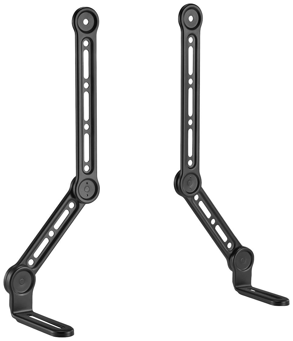 My Wall HZ32-1L Soundbar mounting brackets Tiltable, Swivelling Black 1 pc(s)