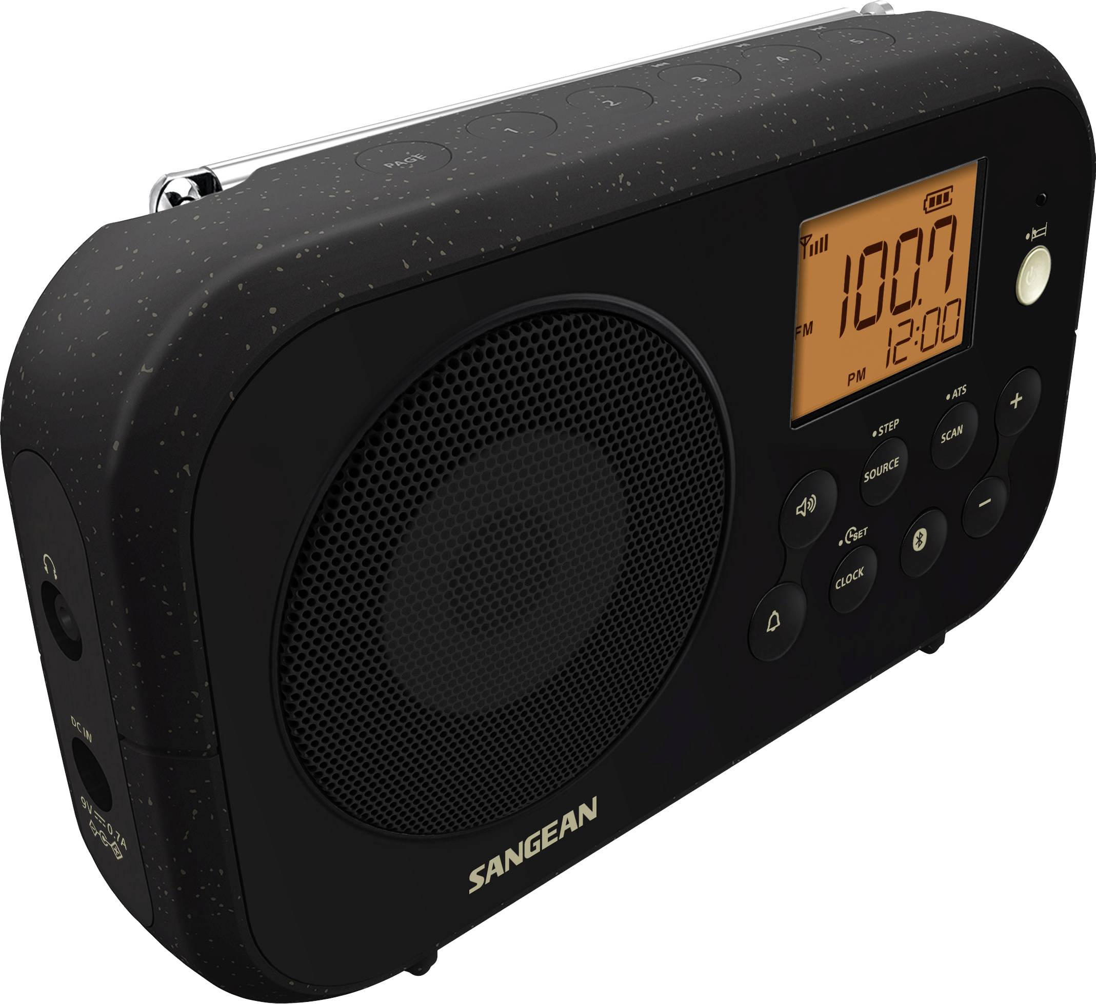 Sangean PR-D12 BT Desk radio AM, FM Bluetooth Black