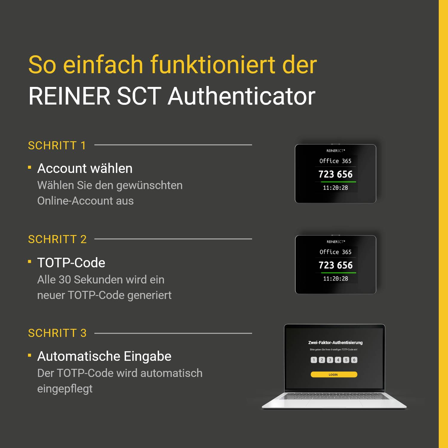 REINER SCT Authenticator mini 2FA authenticator