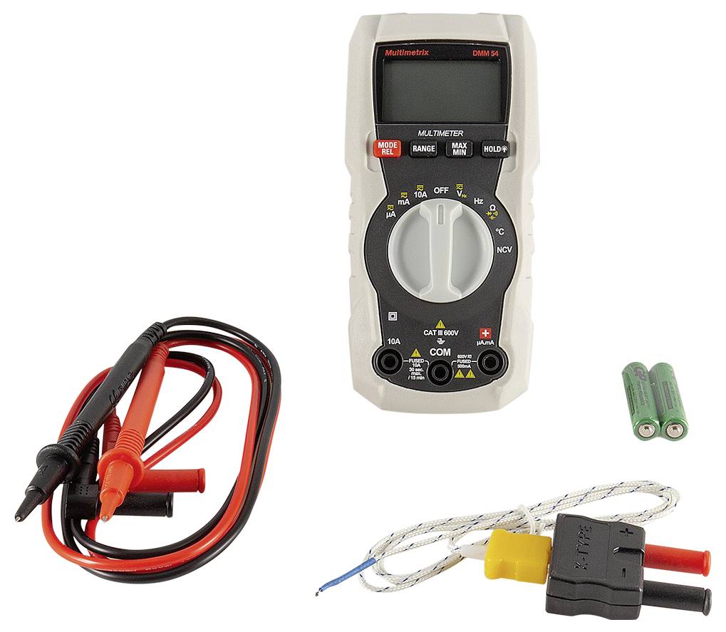 Multimetrix DMM 54 Handheld multimeter Digital CAT III 600 V Display (counts): 4000