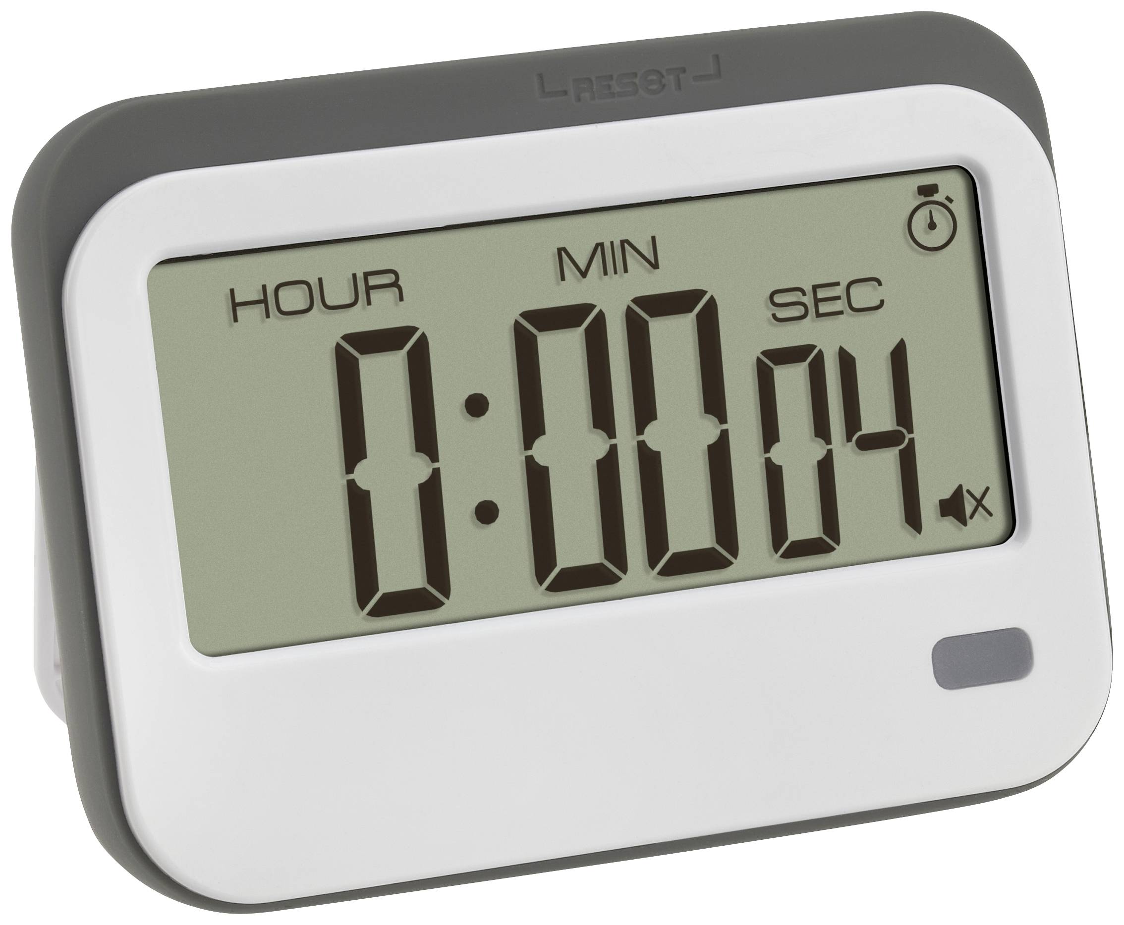 TFA Dostmann Digitaler Timer mit Stoppuhr und Wecker Timer White, Grey Digital
