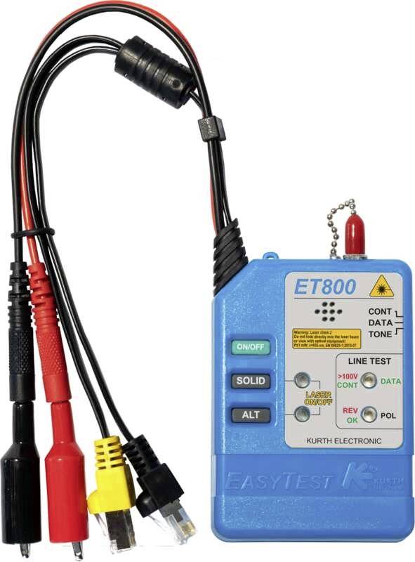 Kurth Electronic Easytest 800 Cable locator Continuity, Location, Cable tracking, Break