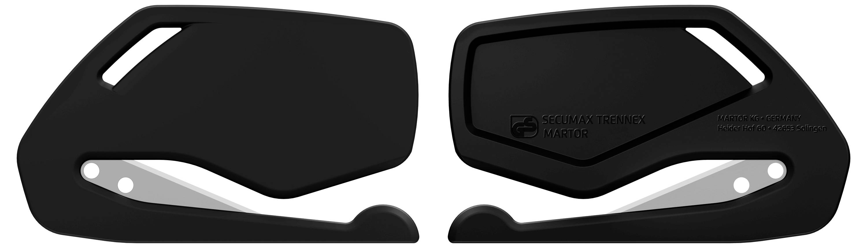 A pair of black socket covers with safety sliders, designed for child safety and protection against electrical shocks.