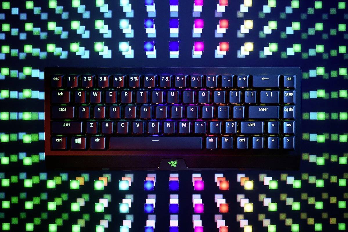 RAZER BlackWidow V3 Mini HyperSpeed Bluetooth®, Radio, Corded Gaming keyboard German, QWERTZ Black Detachable cable, Backlit