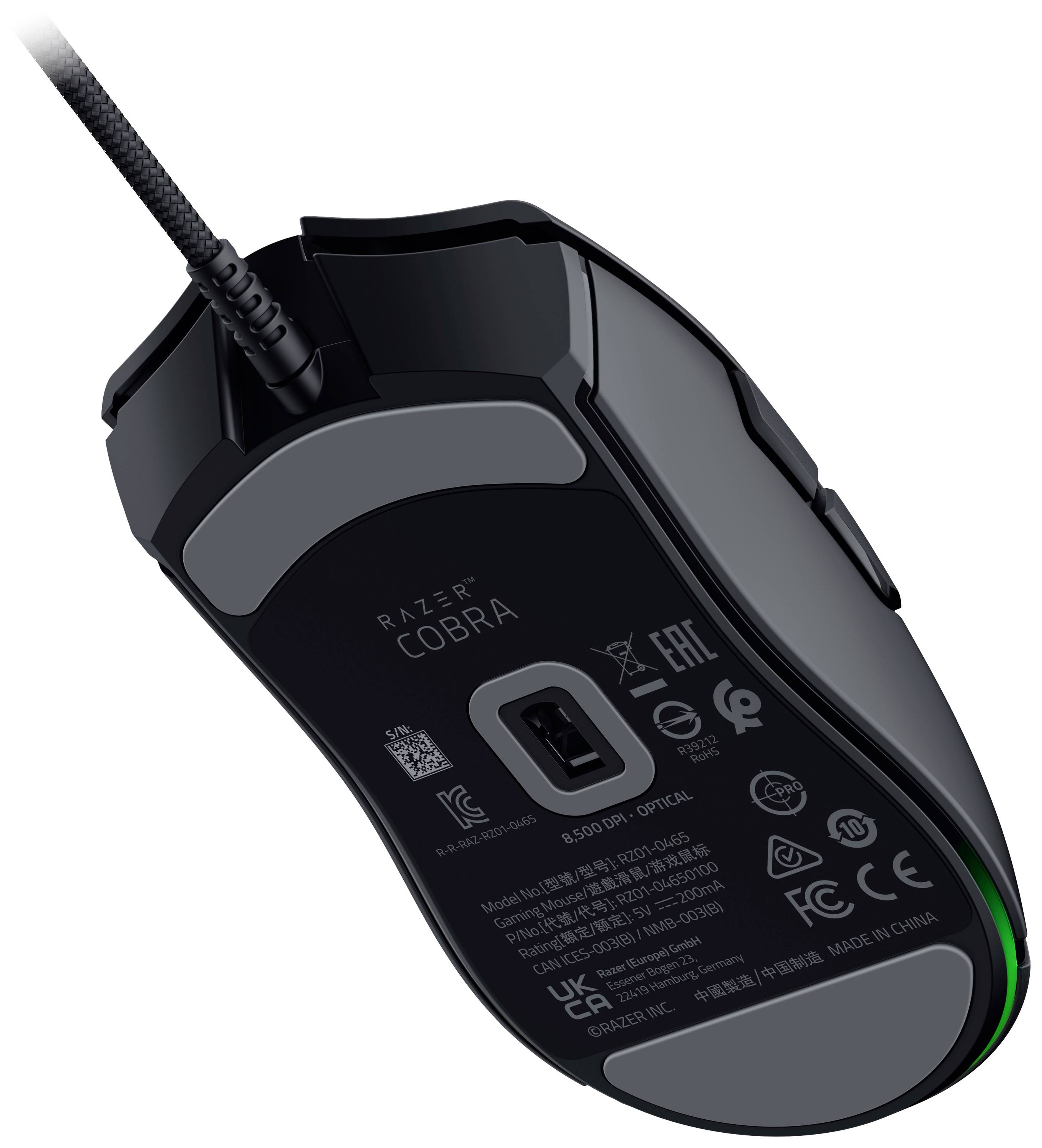 RAZER Cobra Gaming mouse Corded Optical Black 6 Buttons 8500 dpi