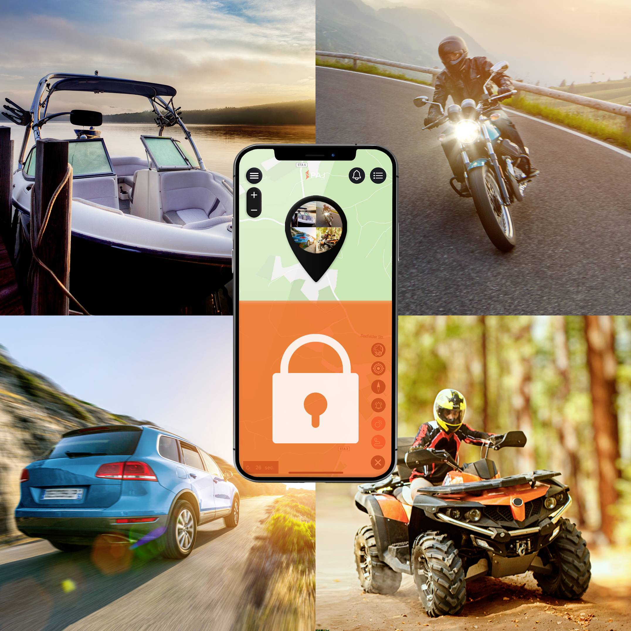 PAJ GPS VEHICLE FINDER 4G 2.0 GPS locator Vehicle tracker Black 1 pc(s)