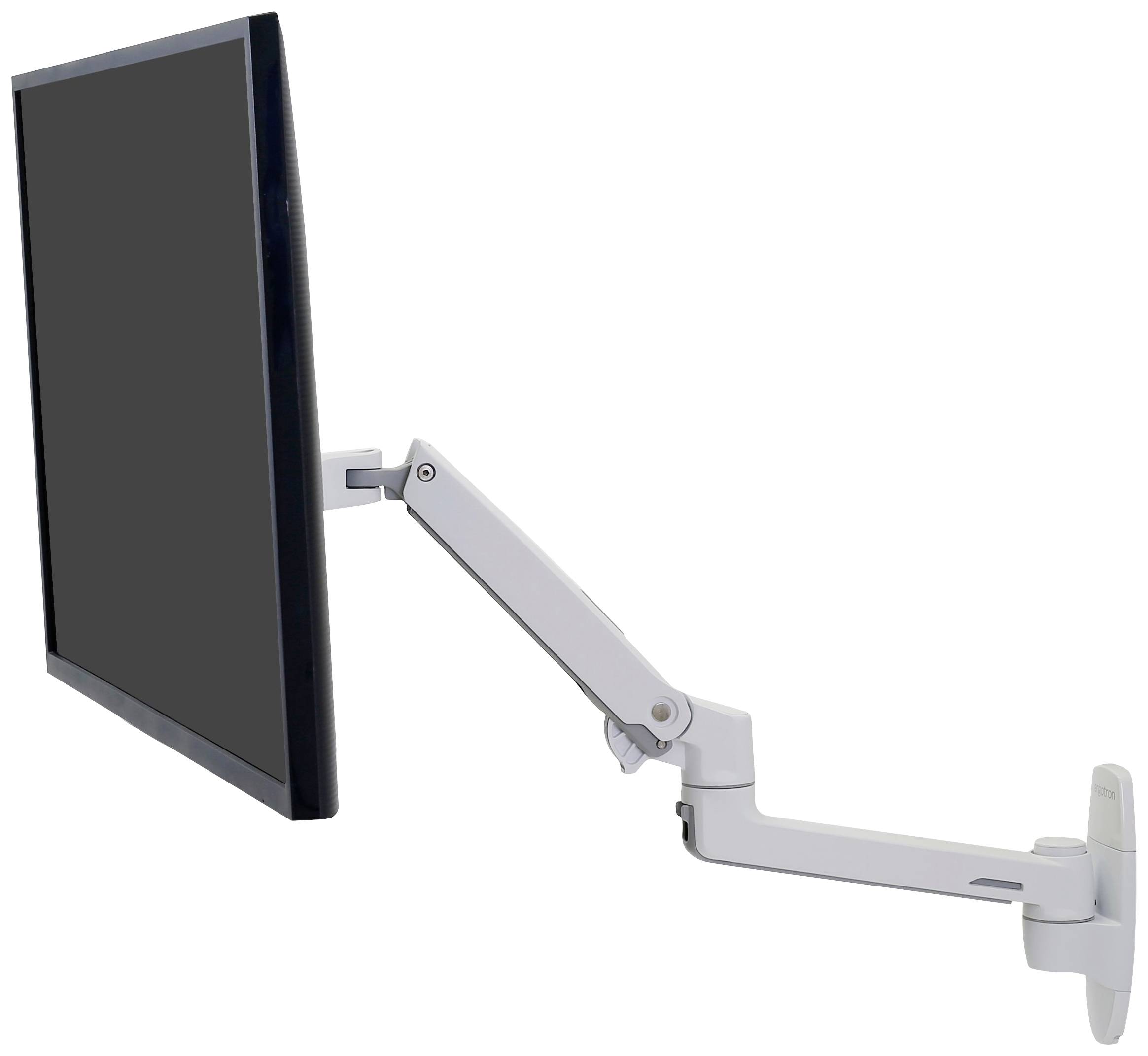 Ergotron LX Monitor wall mount 1 Display(s) 86,4 cm (34") White Height-adjustable, Tiltable, Swivelling, Swivelling