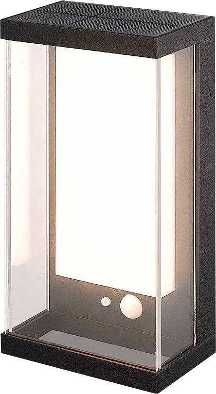 V-TAC 23032 VT-1193 Solar outdoor wall light ( + motion detector) LED (monochrome) 1 W Black