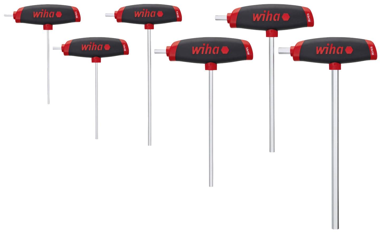 Wiha Allen Allen key set 2.5 mm, 3.0 mm, 4.0 mm, 5.0 mm, 6.0 mm, 8.0 mm 6-piece