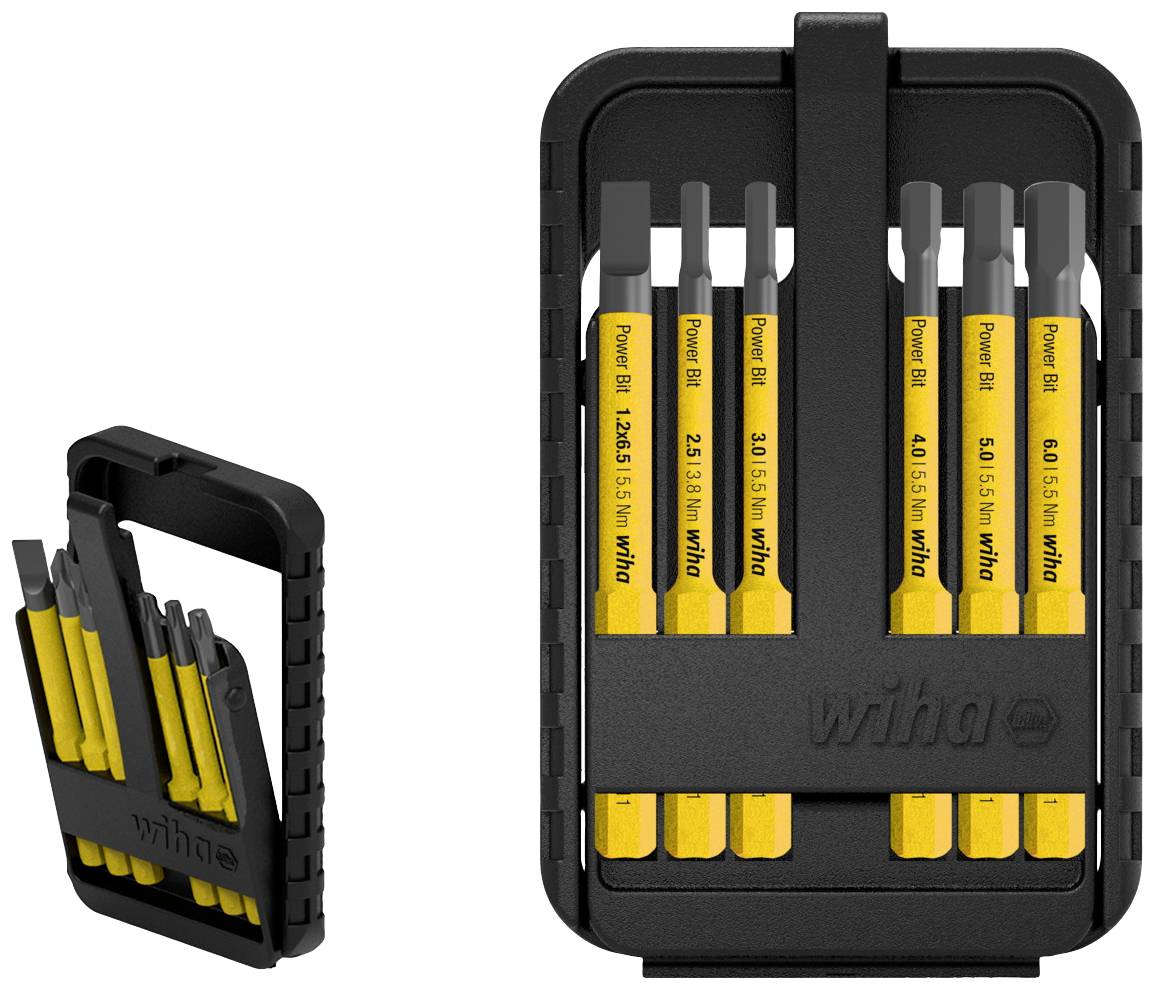 Wiha Power slimBit electric Slot, Allen Bit set 2.5, 3, 4, 5, 6, 6.5
