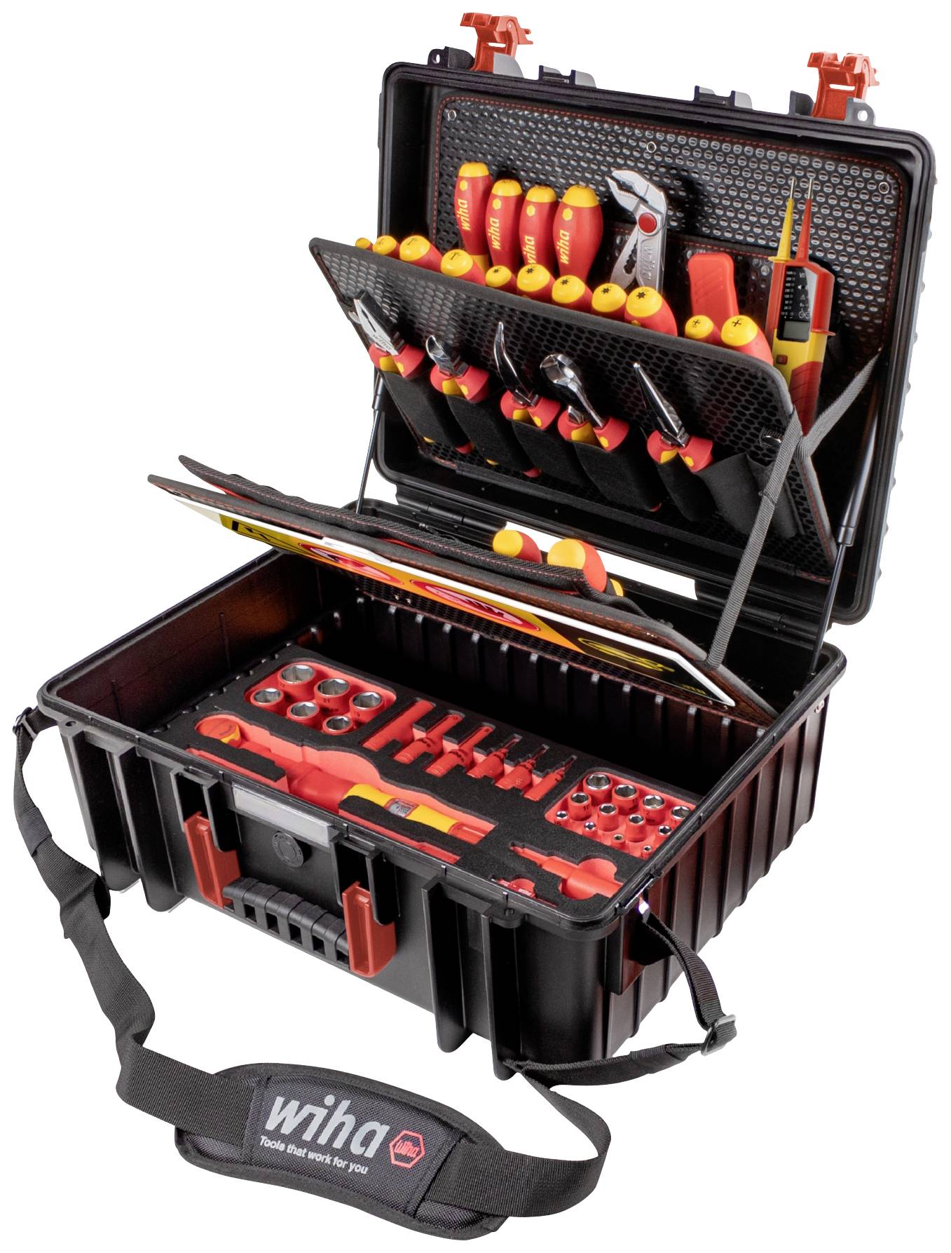 Wiha eMobility 45802 Tool box (+ tools) 70-piece (W x H x D) 510 x 220 x 420 mm