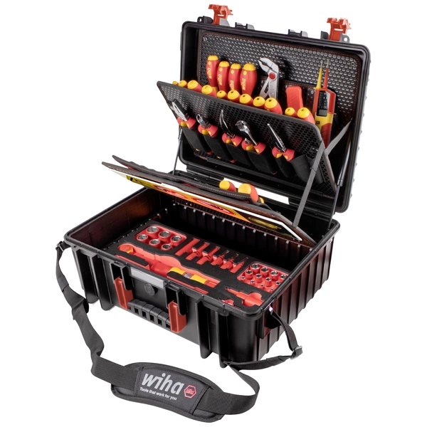 Wiha eMobility 45802 Tool box (+ tools) 70-piece (W x H x D) 510 x 220 x 420 mm Wiha eMobility 45802 Tool box (+ tools) 70-piece (W x H x D) 510 x 220 x 420 mm