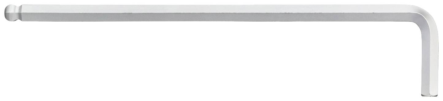 A silver-coloured L-shaped Allen key used for screws with hexagonal socket heads.