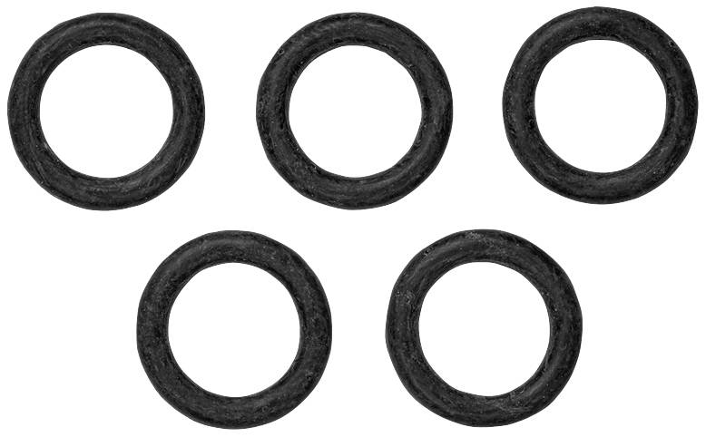 Five black rings, evenly arranged.