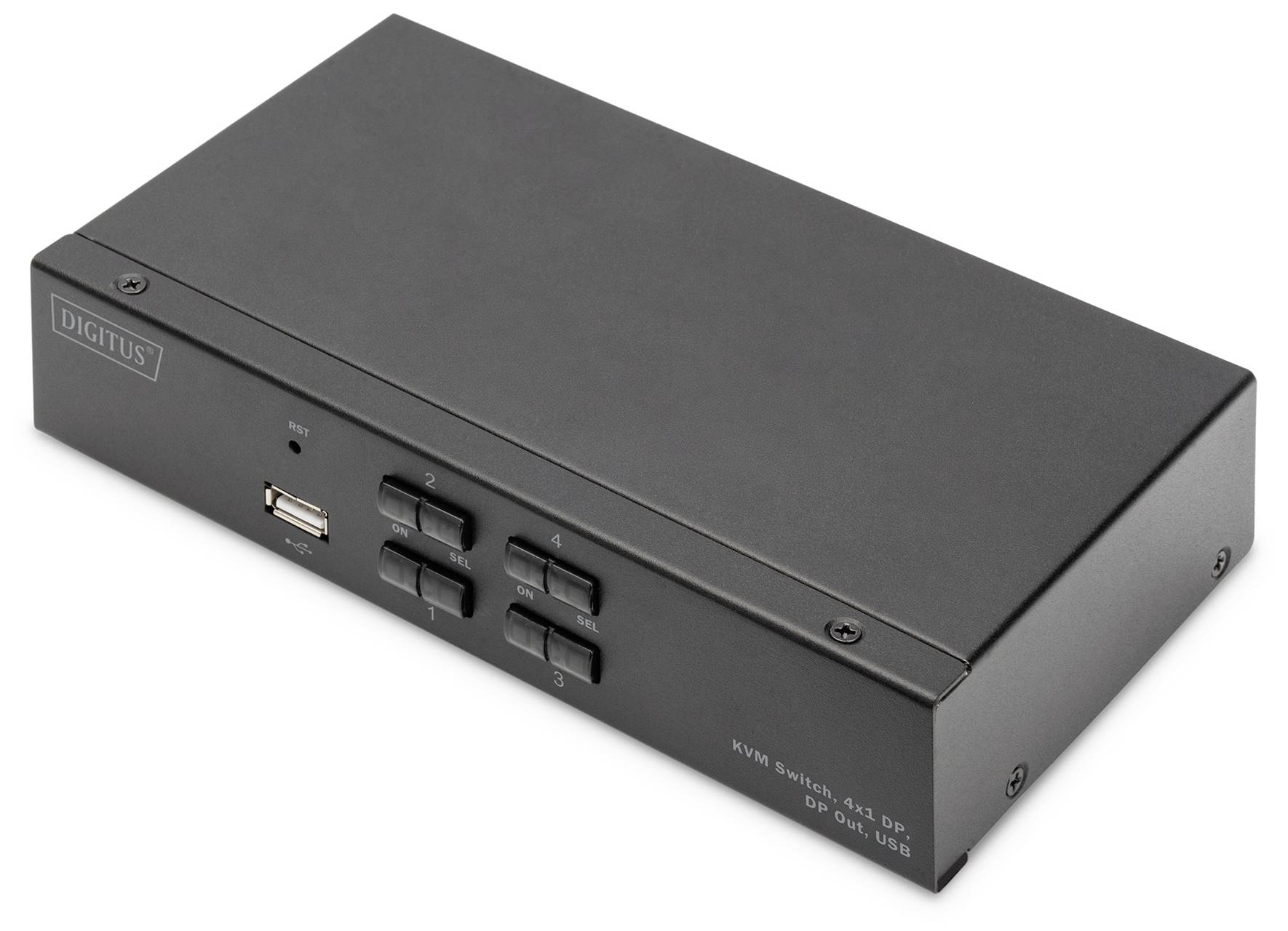 Digitus DS-12891 1+4 ports KVM changeover switch DisplayPort 3840 x 2160 Pixel