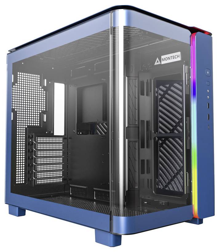 MONTECH KING 95 Tempered Glass ARGB Midi tower PC casing Blue