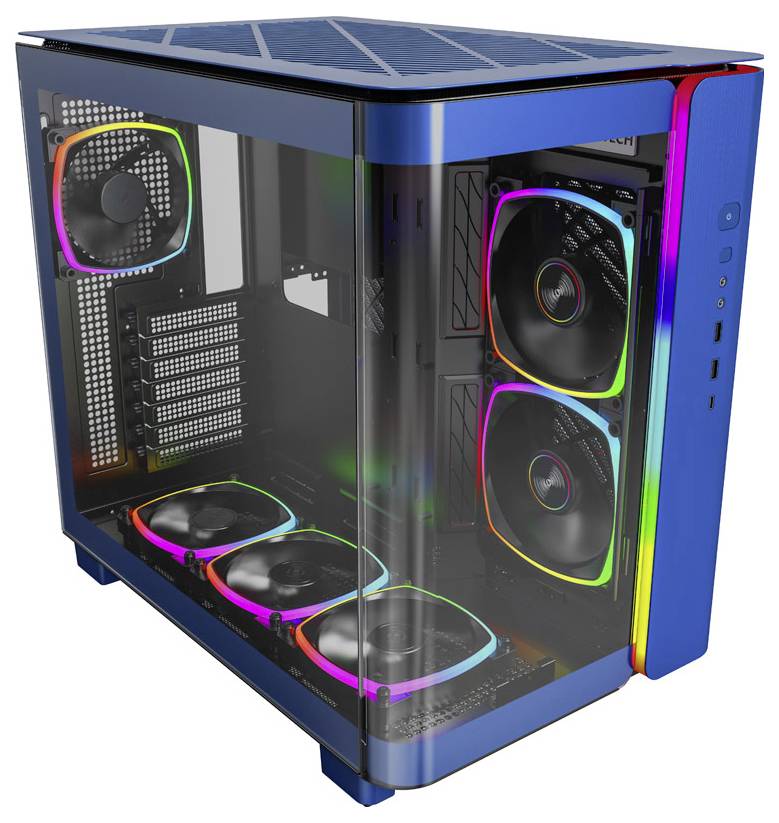 MONTECH KING 95 PRO Tempered Glass ARGB Midi tower PC casing Blue