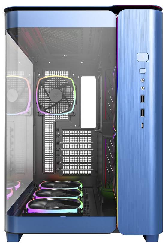 MONTECH KING 95 PRO Tempered Glass ARGB Midi tower PC casing Blue