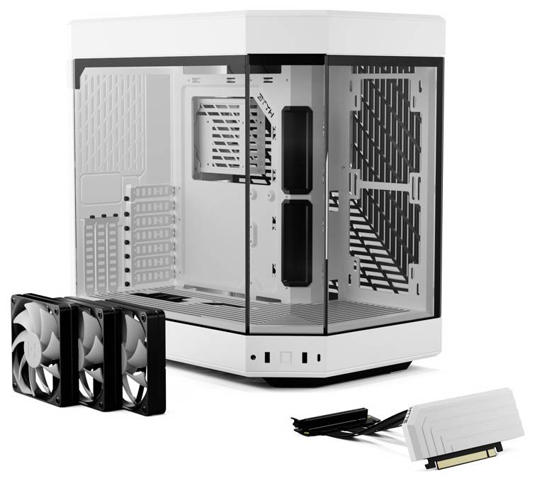 HYTE Y60 Tempered Glass Midi tower PC casing White
