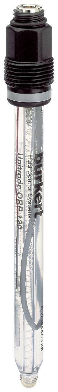 A slender sensor with a glass rod and black housing on top. Labelled 'hunkar' and 'United OPP 29' on the glass.