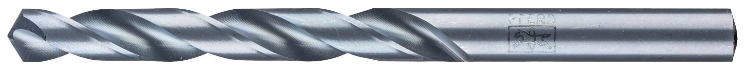 Steel drill bit with spiral-fluted cutting edges, suitable for drilling into metal, shown in close-up.