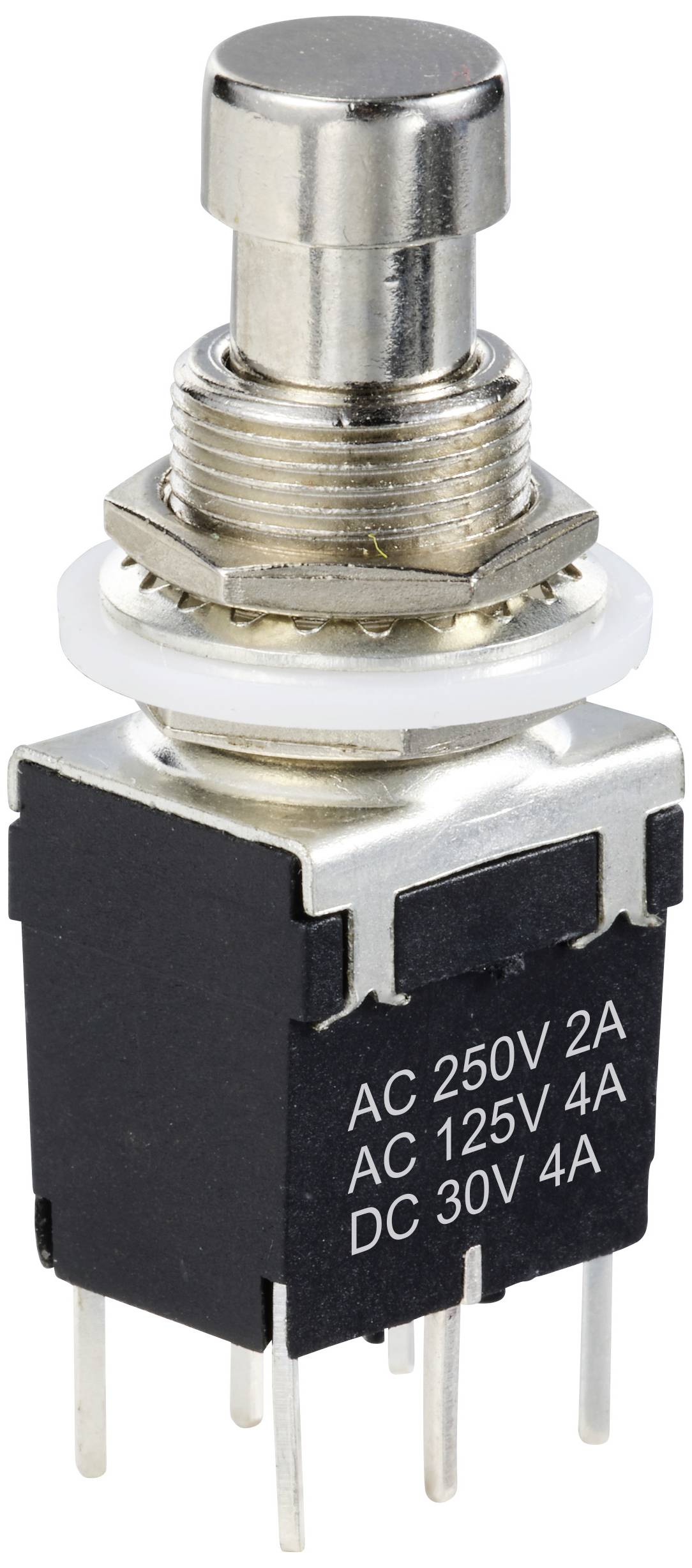 TRU COMPONENTS TC-12193708 Rotary switch DPDT with straight pin Switching current (max.): 4 A 1 pc(s)