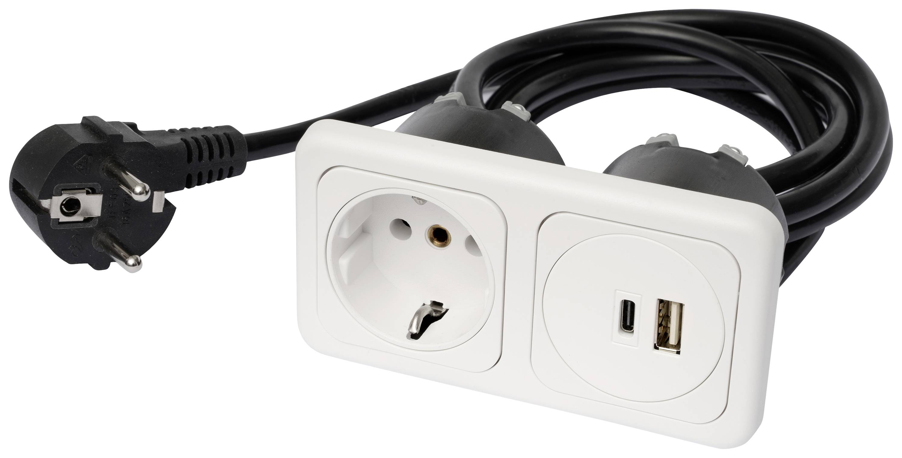 inprojal elektrosysteme 9016-118.81 Flush-mount socket incl. USB-C®, incl. USB charging port, Power Delivery IP20 White