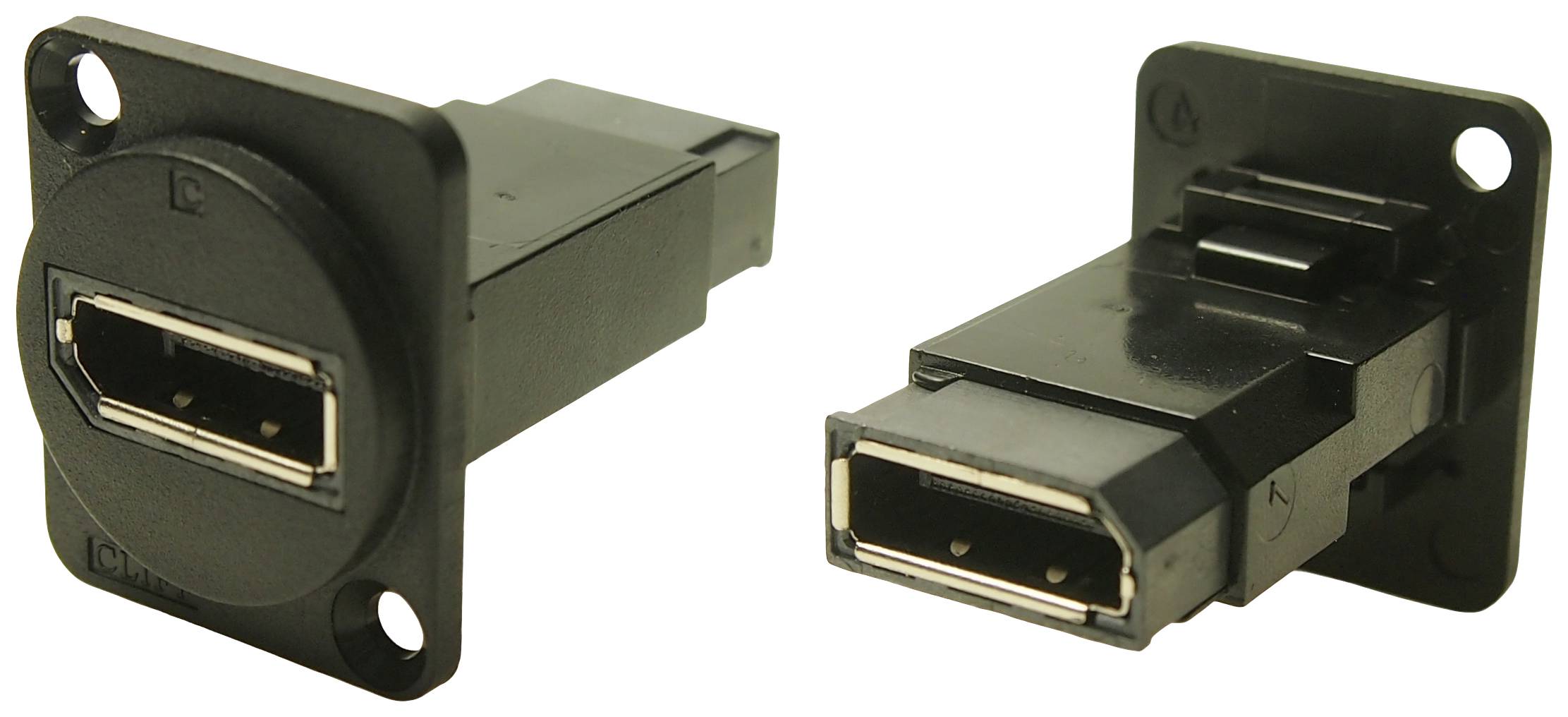 FT BLACK METAL DISPLAYPORT F-F M3 Adapter, Socket, built-in DisplayPort socket - DisplayPort socket CP30233M3B Cliff Content