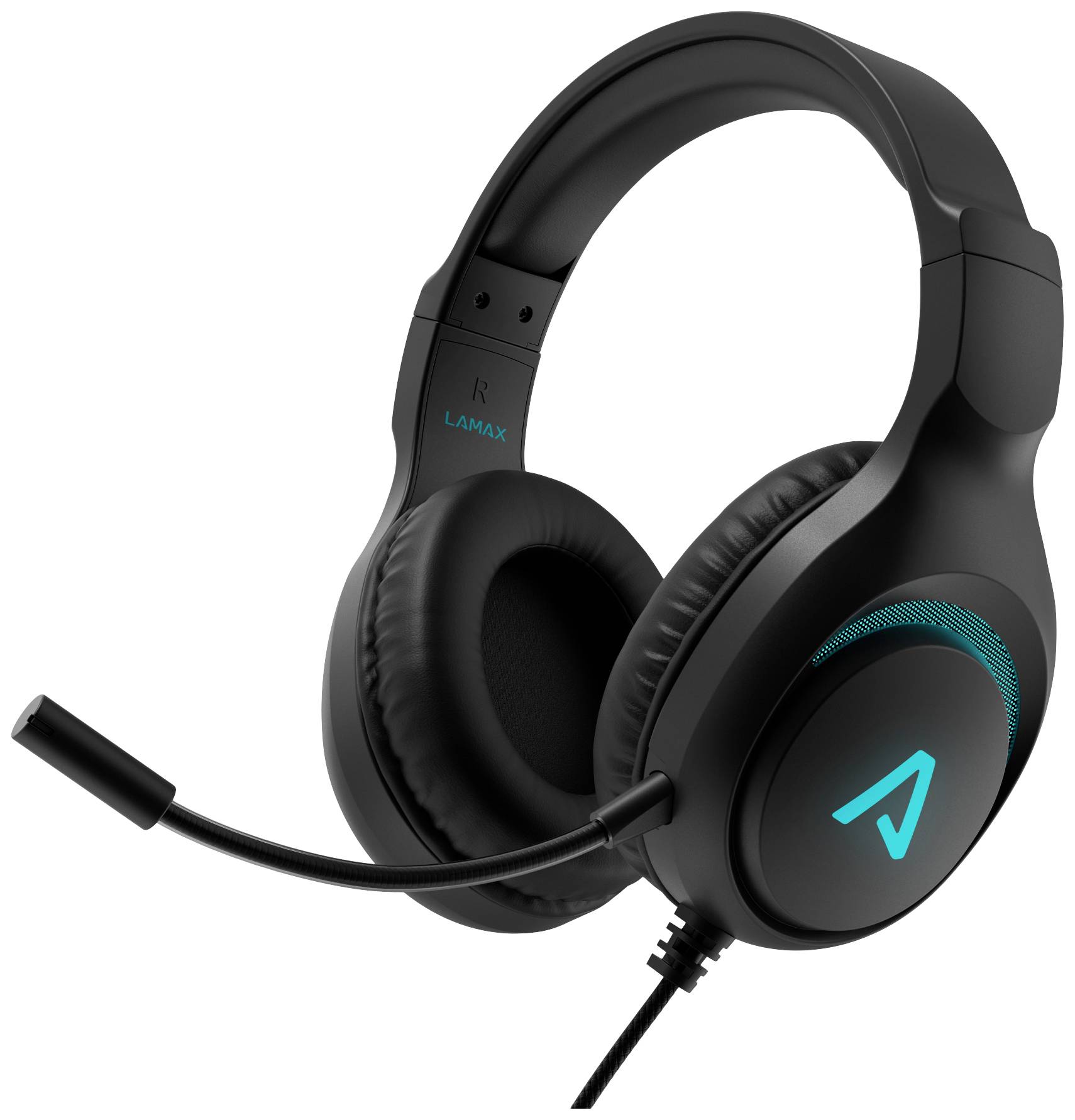Lamax Heroes Guard1 Over-ear headset Corded (1075100) Stereo Black Headset, Volume control, Microphone mute Gaming