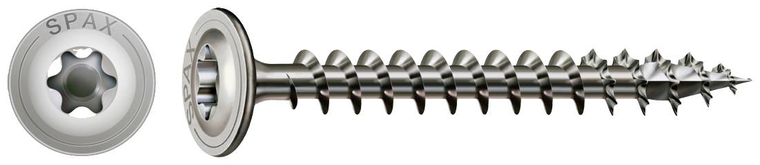 SPAX 0257000800605 Wood screw 8 mm 60 mm T-Star Plus Stainless steel A2 50 pc(s)