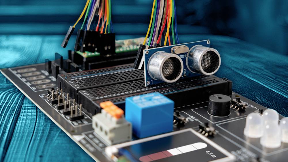 Joy-it RB-P-XPLR-SET Storage case, LEDs, PSU, Sensors, USB cable