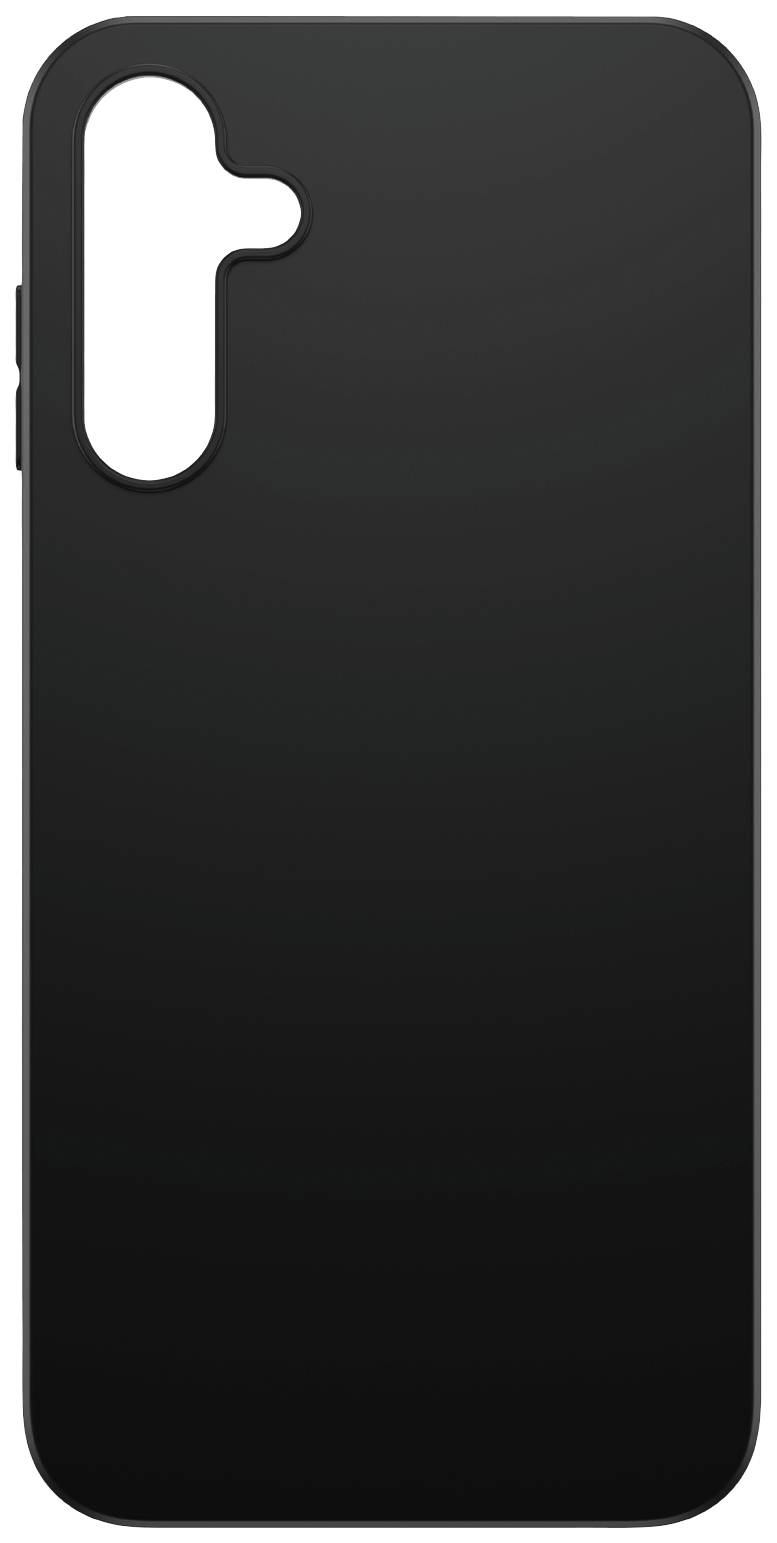 Black protective case for a smartphone with two camera cutouts and a flash cutout on the left side.