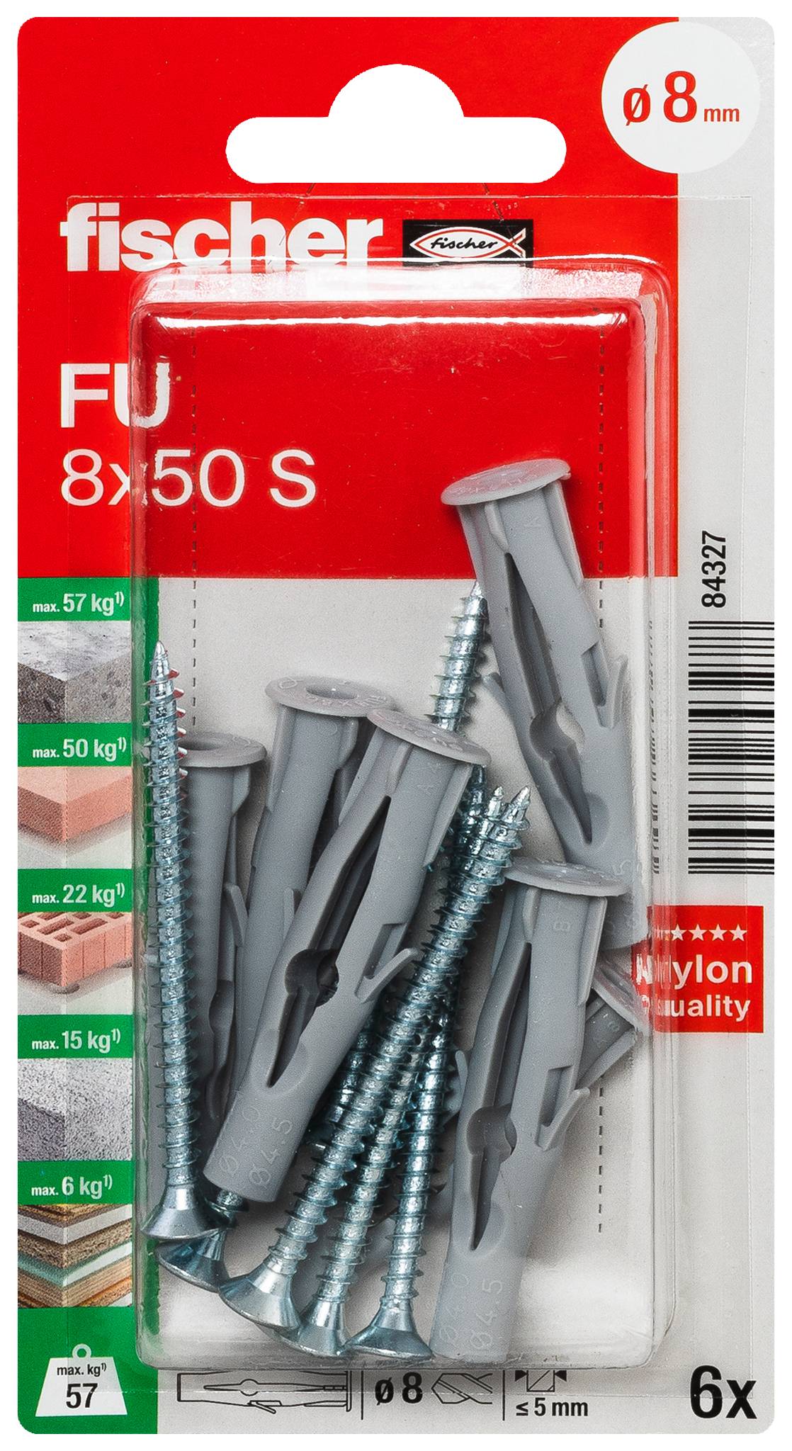 A grey cavity wall plug that is used for fixing screws into walls lies horizontally and shows its slots.