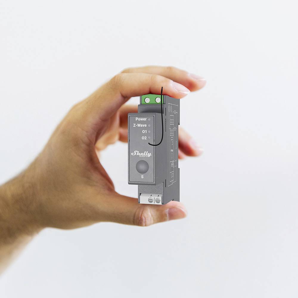Shelly Qubino Wave PRO 2 DIN rail mount relay Z-Wave